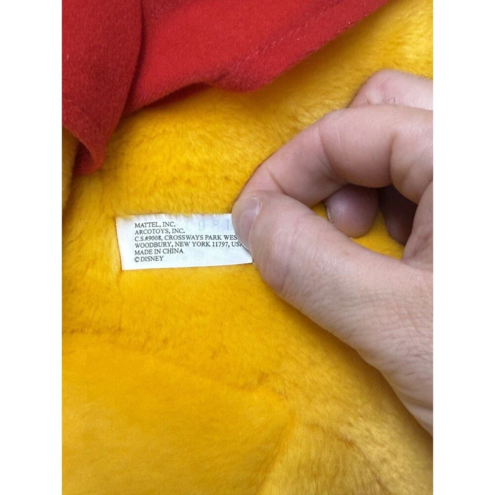 Mattel Disney Winnie The Pooh Plush Jumbo 21” Stuffed Animal Bear Arcotoys Vtg